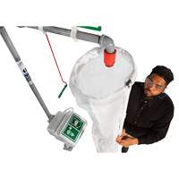 Trousse d'analyse de douche de s&eacute;curit&eacute; avec seau et manchon de douche Auto-Cam