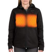M12 Heated Hoodie with Battery, Women's, Medium, Black, Poly-Cotton Auto-Cam