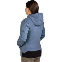 M12 Heated Hoodie with Battery, Women's, Medium, Blue, Poly-Cotton Auto-Cam