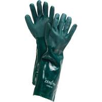 Gants verts &agrave; double enduit, 18" lo, PVC, Doublure en Jersey de coton, 70 mils Auto-Cam