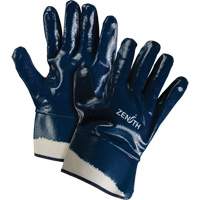 Gants &agrave; poignet de s&eacute;curit&eacute; de poids lourd, 11/2T-Grand, R&ecirc;vetement Nitrile, Enveloppe en Coton Auto-Cam