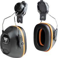 Cache-oreilles pour casques de s&eacute;curit&eacute;, Fixation pour casque, 27 NRR dB Auto-Cam