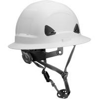Casque Fibre Metal de style escalade avec bordure compl&egrave;te, Non ventil&eacute;, ANSI type II/CSA type 2 Auto-Cam