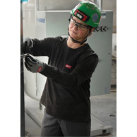 T-shirt &agrave; manches longues avec poches GRIDIRON, Femmes, T-petit, Bleu Auto-Cam