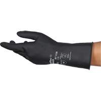 AlphaTec&reg; 87-118 Chemical-Resistance Gloves, Size Small/7, 12.6" L, Rubber Latex, Cotton Inner Lining, 31-mil Auto-Cam
