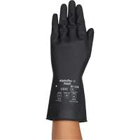 AlphaTec&reg; 87-118 Chemical-Resistance Gloves, Size Small/7, 12.6" L, Rubber Latex, Cotton Inner Lining, 31-mil Auto-Cam