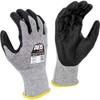 Gants de travail r&eacute;sistants &agrave; la coupe, compatibles avec &eacute;crans tactiles RWG566 AXIS, Taille T-petit, Calibre 18, Rev&ecirc;tement Polyur&eacute;thane, Enveloppe en Acier inoxydable/PEHP, ASTM ANSI niveau A5/EN 388 niveau E Auto-Cam