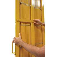 Expandable Barrier, 84" H x 20' L, Yellow Auto-Cam