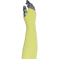 Kut Gard&reg; 2-Ply Cut-Resistant Sleeve with Thumb Hole, Aramid/ATA&reg;, 10", ASTM ANSI Level A6, Yellow Auto-Cam