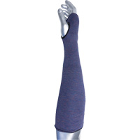 Manchette ASP &agrave; 2 plis avec trou pour pouce ECO Series Kut Gard, Aramide, 14", ASTM ANSI niveau A3, Mauve Auto-Cam