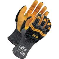 Cut-X&reg; Cut-Resistant Touchscreen Impact Gloves, 6, Foam Nitrile Palm, Elastic Cuff Auto-Cam