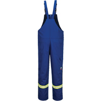 Bizflame&reg; 88/12 Insulated Bib Pants, Cotton/Nylon, Small, Blue Auto-Cam