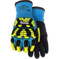 Gants d'hiver antichocs 9393TPR Stealth Black Ops, Petit, Paume en Mousse de latex, Poignet Poignet en tricot Auto-Cam