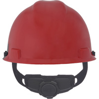 Casque sp&eacute;cialis&eacute; V-Gard, Suspension Rochet, Noir/Rouge Auto-Cam