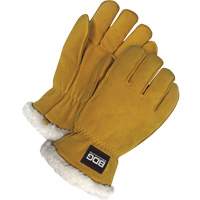 Gants de conducteur, Moyen, Paume en Cuir de daim refendu, Tissu-laine Auto-Cam