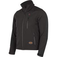 Heated Soft-Shell Jacket, Men's, Small, Black Auto-Cam