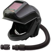 DEFENDER Supplied Air Respirator Shield & Flip-Front Welding Helmet with ADF & No Flow Valve, Universal, Facepiece Auto-Cam