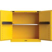 Utili-Guard+ Flammable Safety Cabinet, 30 gal., 1 Door, 43" W x 44" H x 22" D Auto-Cam