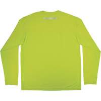 Chemise de refroidissement &agrave; manches longues avec protection solaire et UV Chill-Its 6689, Jaune lime haute visibilit&eacute;, Petit Auto-Cam