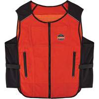 Chill-Its 6260 Lightweight Phase Change Cooling Vest with Rechargeable Packs, Small/Medium, Orange Auto-Cam