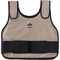 Chill-Its 6230 Standard Phase Change Cooling Vest with Rechargeable Packs, Small/Medium, Khaki Auto-Cam