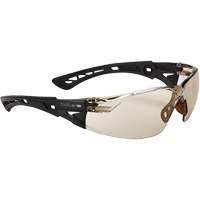 Lunettes de s&eacute;curit&eacute; Rush + BSSI, Lentille Brun/Cuivre, Antibu&eacute;e/Anti-&eacute;gratignures, ANSI Z87+ Auto-Cam