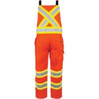 High-Visibility Unlined Overalls, X-Small, High Visibility Orange Auto-Cam