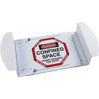 Panneau pour trou d'homme "Danger Confined Space Permit Required For Entry", 21" x 30", Polystyr&egrave;ne, Anglais Auto-Cam