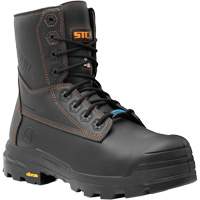 Metpro Flex Work Boots with Metguard, Leather, Size 4, Impermeable Auto-Cam