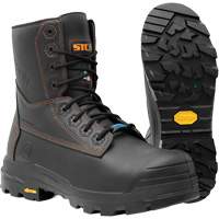 Metpro Flex Work Boots with Metguard, Leather, Size 4, Impermeable Auto-Cam