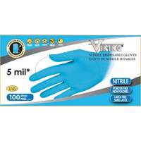 34600 Disposable Gloves, Small, Nitrile, 5-mil, Powder-Free, Blue Auto-Cam
