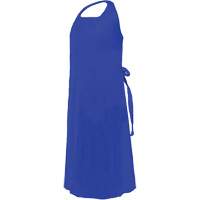 CoverMe Apron with Die-Cut Neck, Polyurethane, 45" L x 35" W, Blue Auto-Cam