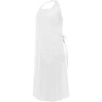 CoverMe Apron with Die-Cut Neck, Polyurethane, 45" L x 35" W, White Auto-Cam