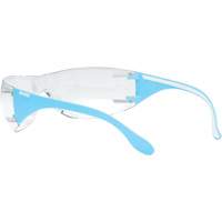 Lunettes de s&eacute;curit&eacute; bleu/blanc Adapt Lite, Lentille Transparent, Antibu&eacute;e/Anti-&eacute;gratignures, ANSI Z87+/R&eacute;pond ou surpasse la norme CSA Z94.3 Auto-Cam