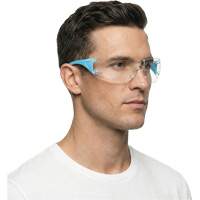 Lunettes de s&eacute;curit&eacute; bleu/blanc Adapt Lite, Lentille Transparent, Antibu&eacute;e/Anti-&eacute;gratignures, ANSI Z87+/R&eacute;pond ou surpasse la norme CSA Z94.3 Auto-Cam