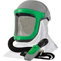 Z-Link Respirator with Tychem 4000 Shoulder Cape & C40, Facepiece Respirator/Welding Helmet Auto-Cam