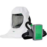 T-Link Respirator with Bump Cap, Breathing Tube, Belt-Mount & PX5 PAPR, Loose Fitting Hood & Faceshield, Lithium-Ion Battery Auto-Cam