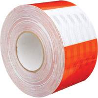 Pellicule souple pour chantiers routiers &agrave; haute intensit&eacute; 382VHIP, 5" la x 150' lo, Orange et blanc Auto-Cam