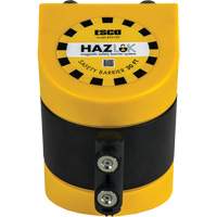 Syst&egrave;me de barri&egrave;re de s&eacute;curit&eacute; HAZLOK, Plastique, Fixation magn&eacute;tique, 30', Ruban Noir et jaune Auto-Cam