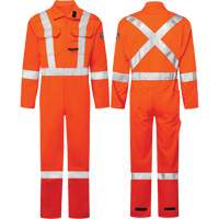 Avenger 7 oz. Coveralls, Size 36, High-Visibility Orange Auto-Cam