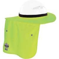 Bordure FR vert lime pour casque de chantier avec cache-cou Auto-Cam