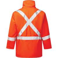 Avenger 9 oz High-Visibility Insulated Parka, Style 515, Men's, X-Small, Orange Auto-Cam