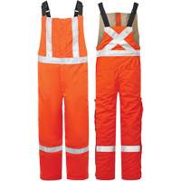 Avenger 9 oz High-Visibility Insulated Bib Pants, Style 525, Men's, X-Small, Orange Auto-Cam
