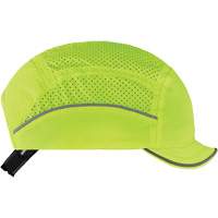 Casque l&eacute;ger de style casquette Skullerz 8955 avec micro-bordure, Vert lime haute visibilit&eacute; Auto-Cam
