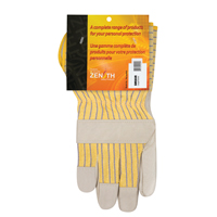 Standard-Duty Dry-Palm Fitters Gloves, Large, Grain Cowhide Palm, Cotton Inner Lining Auto-Cam