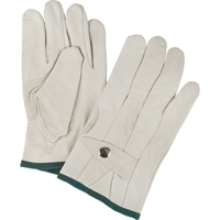 Standard-Duty Ropers Gloves, Medium, Grain Cowhide Palm Auto-Cam