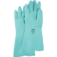 StanSolv&reg; Z-Pattern Grip Gloves, Size 6/X-Small, 13" L, Nitrile, 15-mil Auto-Cam