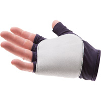 Palm/Side Fingerless Protection Gloves - Right, X-Small, Suede Palm, Slip-On Cuff Auto-Cam