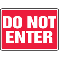 "Do Not Enter" Sign, 10" x 14", Aluminum, English SV899 | Auto-Cam