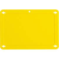 &eacute;tiquette vierge pour vanne, Plastique, 4-3/4" la x 3-1/4" h Auto-Cam